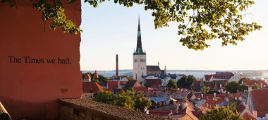 Tallinn, Estonya'sunrise manzarası