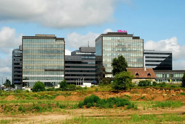 Bloco residencial de Perkunkiemis - nova visão da cidade de Vilnius . — Fotografia de Stock