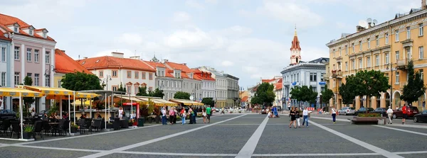 The Town Hall Square (Rotuses aikste) in Vilnius — Stock Photo, Image