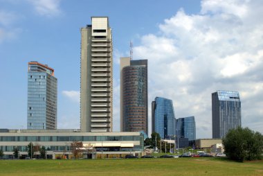 Görünüm gökdelenlerin vilnius, Litvanya 