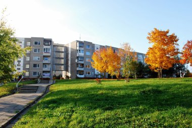 vilnius şehirde sonbahar