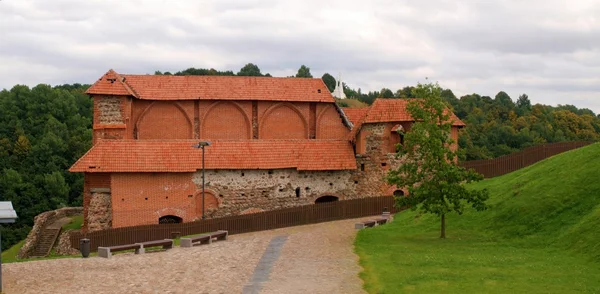 Remaining Gediminas Tower of upper castle is the symbol of the city of Vilnius — Stock Photo, Image