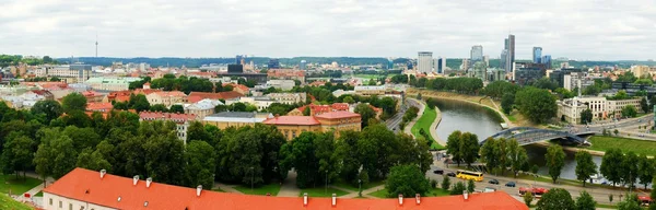 Vilnius. pohled z kopce horního hradu — Stock fotografie