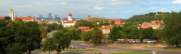 Панорама старого города Вильнюса, Литва — стоковое фото