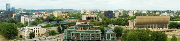 Vista da cidade de Vilnius e do rio Neris — Fotografia de Stock