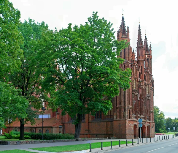 Chiesa di Sant'Anna a Vilnius, Lituania . — Foto Stock