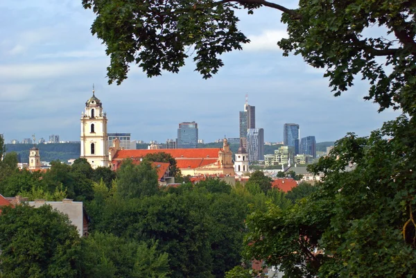 Vista a volo d'uccello di Vilnius, Lituania — Foto Stock