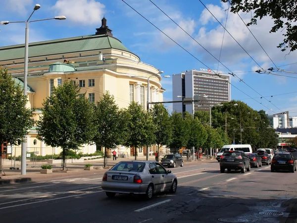 Tallin městské ulice pohled. Tallinn - starobylé město v pobaltských státech — Stock fotografie