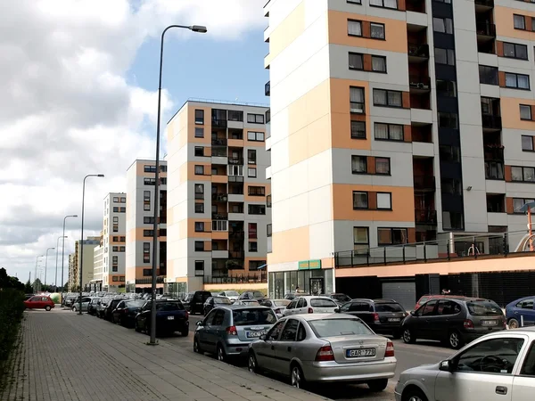 Vilnius hoy. Nuevos edificios en perkunkiemis . —  Fotos de Stock