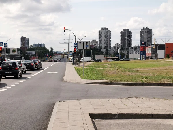 Vilnius heute. seskine bezirksblick. — Stockfoto