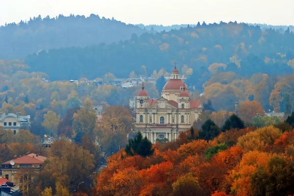 Vilnius panorama in autumn — Stock Photo, Image