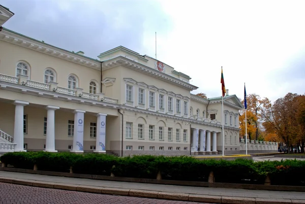 Widok na Pałac Prezydencki w Wilnie — Zdjęcie stockowe