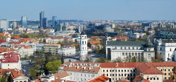 Center of the old European Vilnius city in Lithuania — Stock Photo, Image