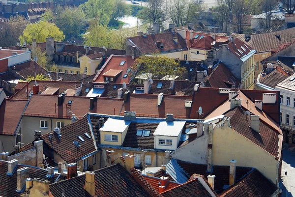 View of the old Vilnius from the tower of church — Stock Photo, Image