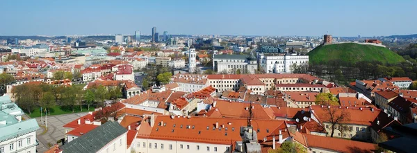 Центр старого европейского Вильнюса в Литве — стоковое фото