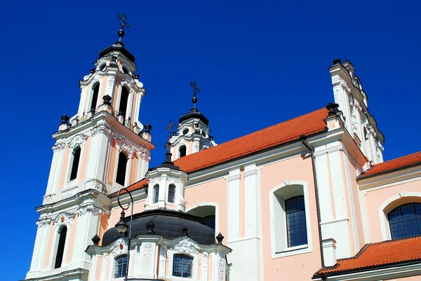 Kerk van st. Catharina te vilnius, lentetijd — Stockfoto