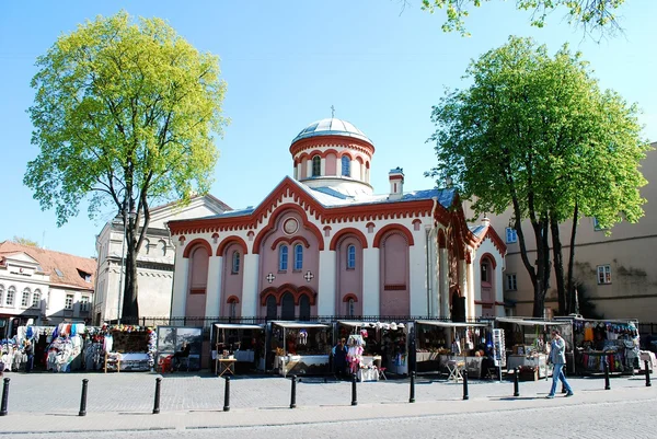 Spring weekend in the old Vilnius city — Stock Photo, Image