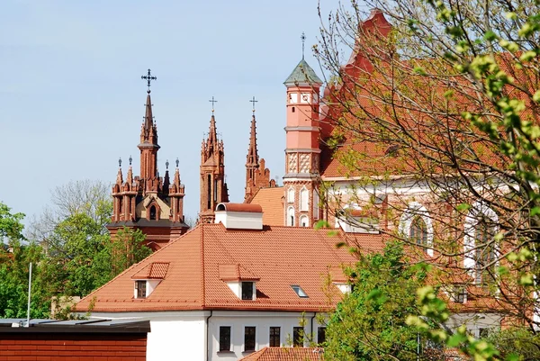 Iglesia de Santa Ana y Bernardinu en la ciudad de Vilna — Foto de Stock