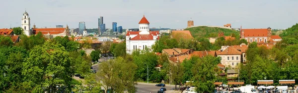 Bird's eye view van vilnius, nieuwe en oude — Stockfoto