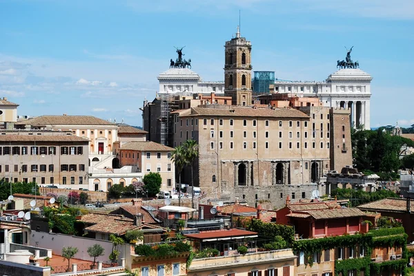 Oude rome stad luchtfoto van palatino hill — Stockfoto