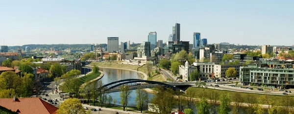 Vilnius stadsutsikt från gediminas castle — Stockfoto