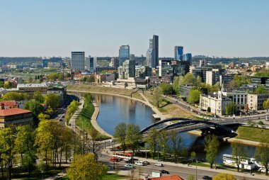 Vilnius şehir manzaralı gediminas Kalesi: