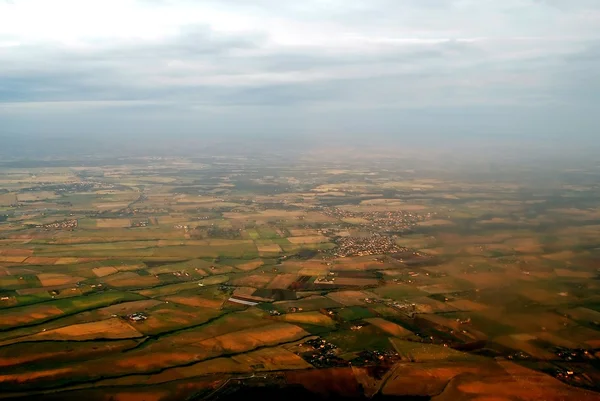 飛行機からの地球の空撮 — ストック写真