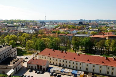 Vilnius şehir manzaralı gediminas Kalesi:.