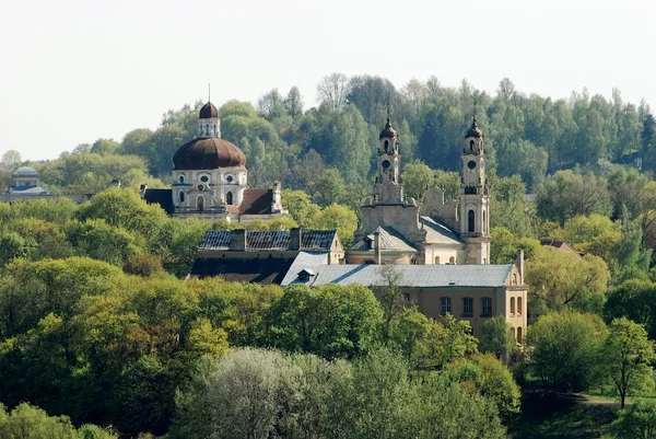 Wilno miasto widok z zamku Giedymina. — Zdjęcie stockowe