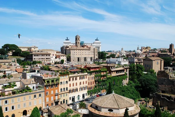 Antica Roma città veduta aerea dal colle Palatino — Foto Stock