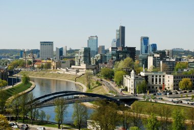 Vilnius şehir manzaralı gediminas Kalesi: