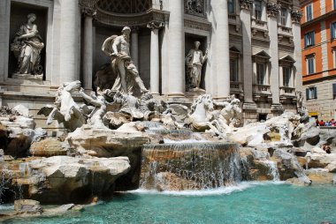 di trevi - ünlü Roma'nın yer çeşme