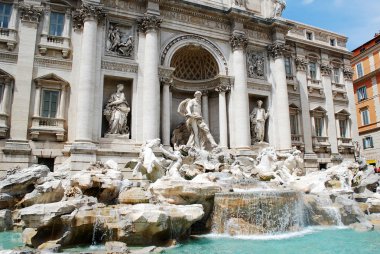 di trevi - ünlü Roma'nın yer çeşme