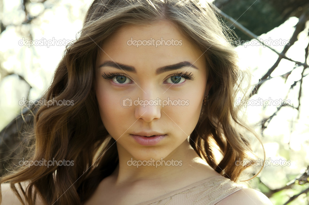 Portrait of young beautiful woman