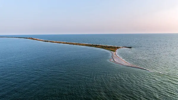 Черное Море Украине Кинбёрн Плевок Дикая Природа Вид Сверху Кинбёрн — стоковое фото