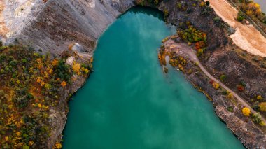 Ukrayna 'da güneş ışınlarında Radon ocağı. Madencilik endüstrisi. Alexandrovka, Ukrayna