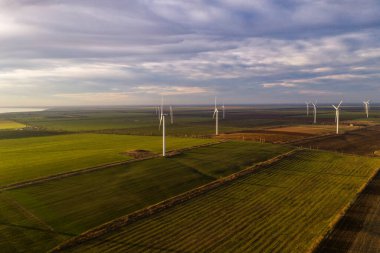 Ukrayna deniz kıyılarının manzaralı panoramik manzarası. Cape Adjigol. 