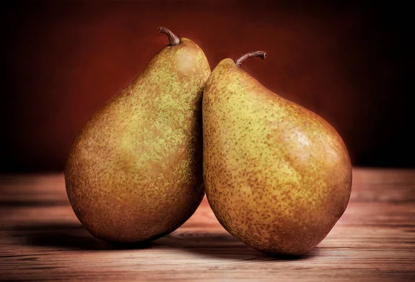 Still Life Juicy Pears Plate — Fotografia de Stock