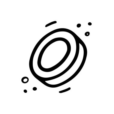 Kozmetik Simgesi. Makyaj kavanozu, karalama stili kızartıcı. Kadın şeyleri, eko kızlar aksesuar konsepti. Beyaz üzerine izole edilmiş vektör eli çizilmiş düz çizim.