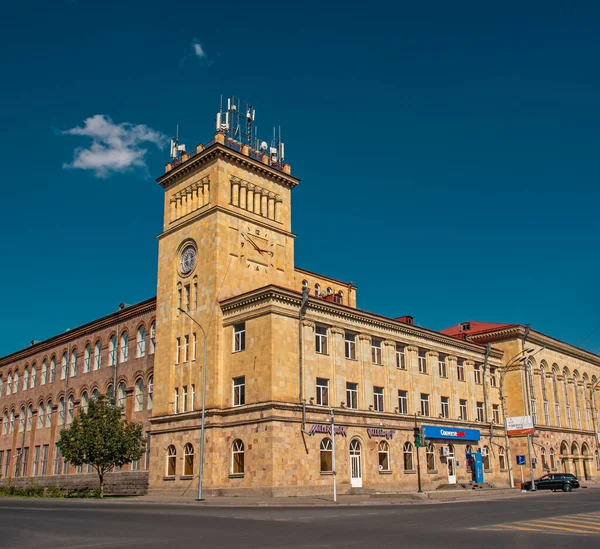 Gyumri Armenien September 2021 Bau Einer Ehemaligen Textilfabrik Unabhängigkeitsplatz Ankakhutyan — Stockfoto