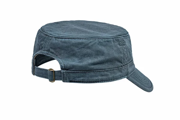 유행적 청바지 모자는 배경에 분리되어 뒷모습 — 스톡 사진