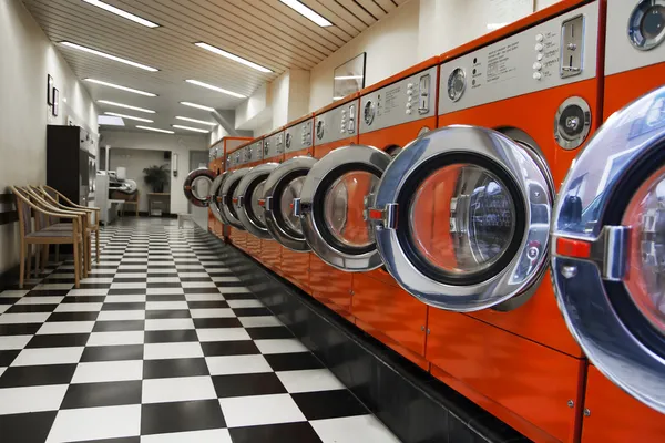 Interior of laundromat — Stock Photo, Image