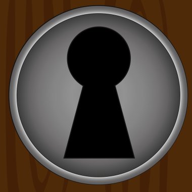 anahtar deliği arka plan vektör. kolayca kendi fotoğrafınızı arkasında koymak