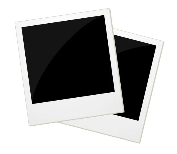 Two polaroid photos — Stock Vector