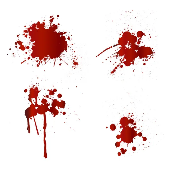 Salpicaduras de sangre — Vector de stock