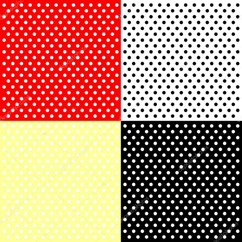 Four polka dots backgrounds