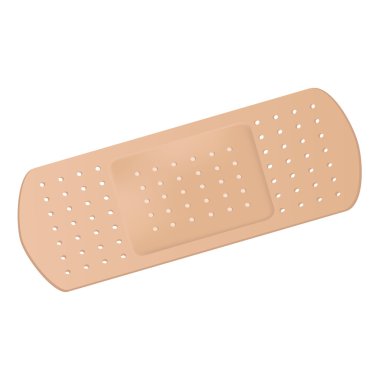Tıbbi yapıştırıcı bandaj.