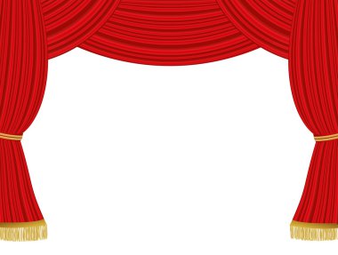 Tiyatro perdeler arka plan
