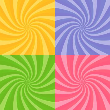 girdap sunbursts kümesi