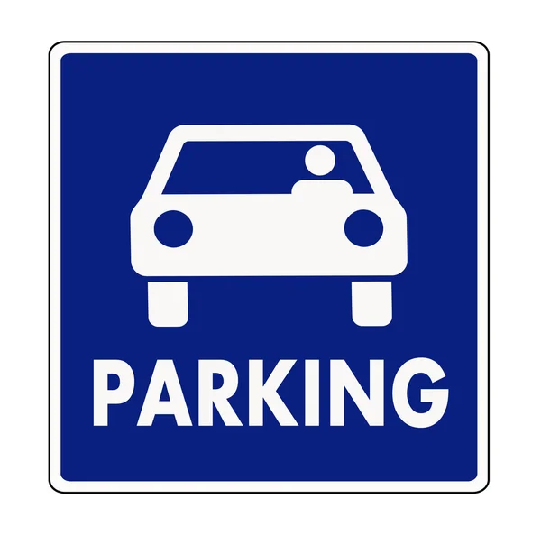 Autocar parking sign — Stock Vector